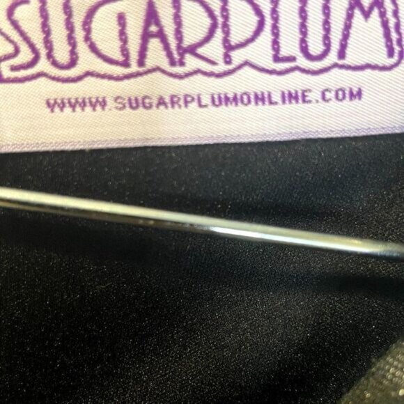 Sugarplum Women's V-neck Metallic‎ Faux Wrap Dress NWT - Picture 6 of 8